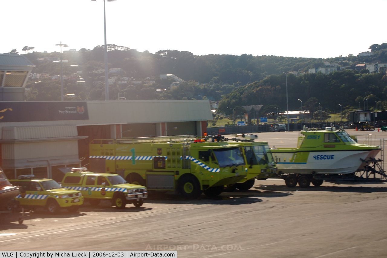 Wellington International Airport, Wellington New Zealand (WLG) - Having water at both ends of the runway, Wellington's airport fire/rescue services operate boats in additon to fire engines