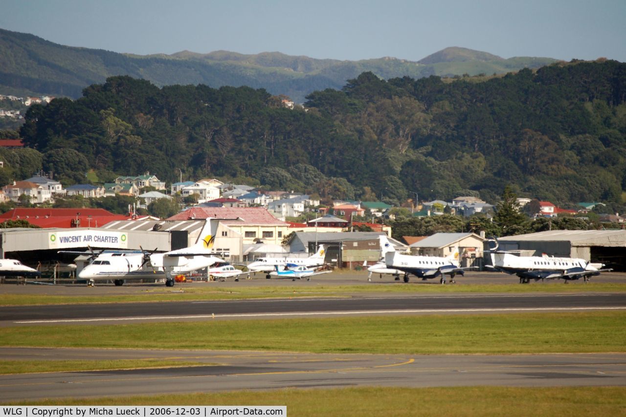 Wellington International Airport, Wellington New Zealand (WLG) - Among the aircraft parked at WLG, there are three jetstreams of bankrupt Origin Pacific
