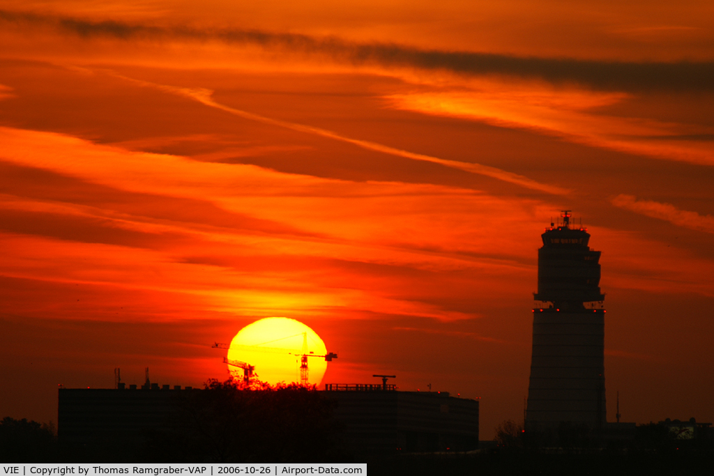 Vienna International Airport, Vienna Austria (VIE) - shortly after sunrise