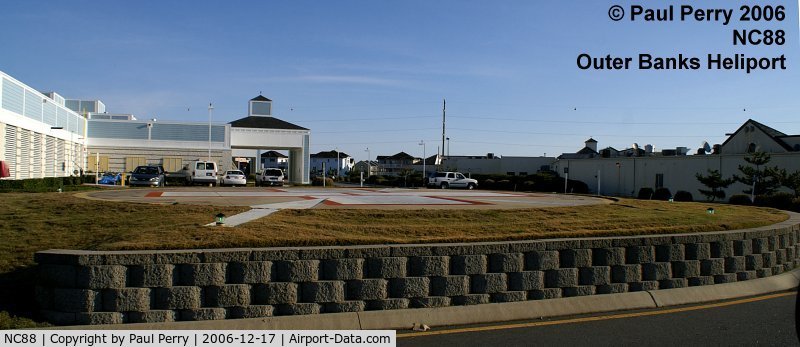 Outer Banks Heliport (NC88) - Looking east, toward the ocean