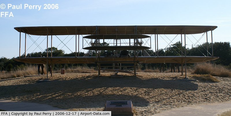 First Flight Airport (FFA) - Techically, the Replica Flyer is off the airport itself