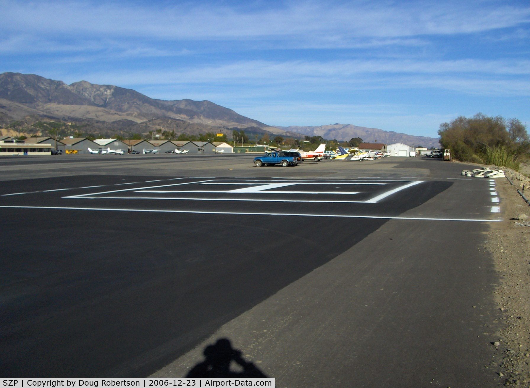 Santa Paula Airport (SZP) - Newly resurfaced and re-marked Helo Pad