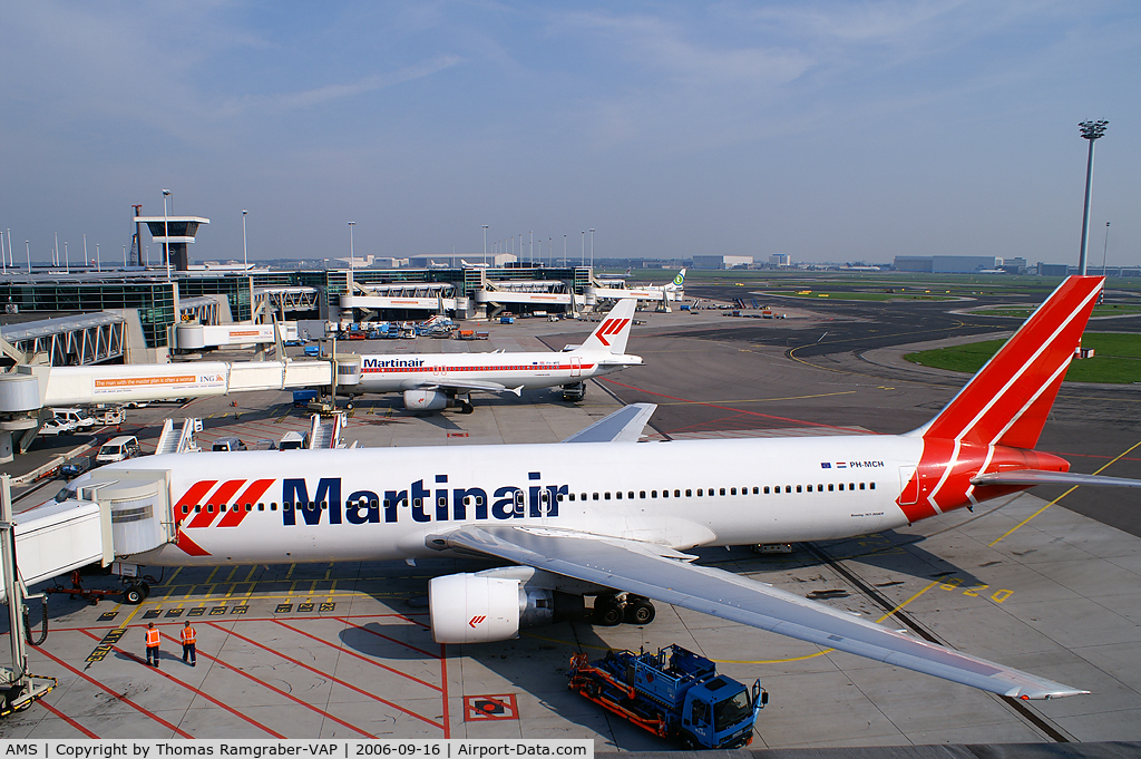 Amsterdam Schiphol Airport, Haarlemmermeer, near Amsterdam Netherlands (AMS) - airport overview