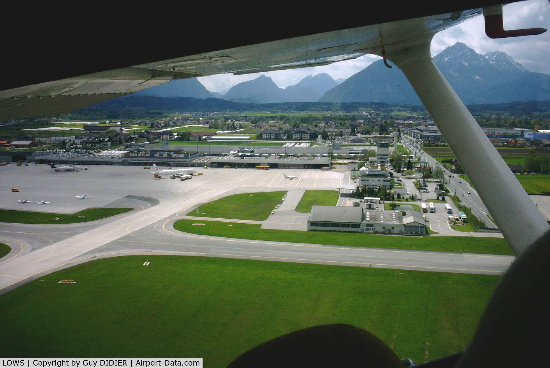 Salzburg Airport, Salzburg Austria (LOWS) - Take off at Salzburg May 01 2002 with Cessna 172 F-BXZM