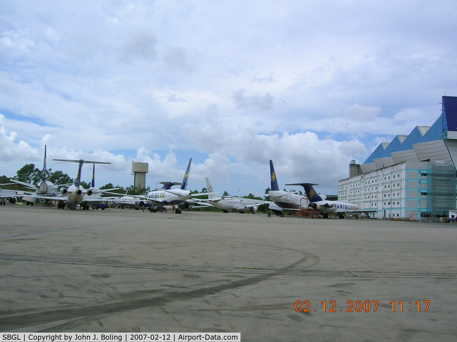 Galeão Airport, Antônio Carlos Jobim International Airport Brazil (SBGL) - Former Varig aircraft parked at Rio. Ramp/hangar has six 727s, five 737s, one 757, four 767s, two 777s,five MD-11s, one DC-10F.