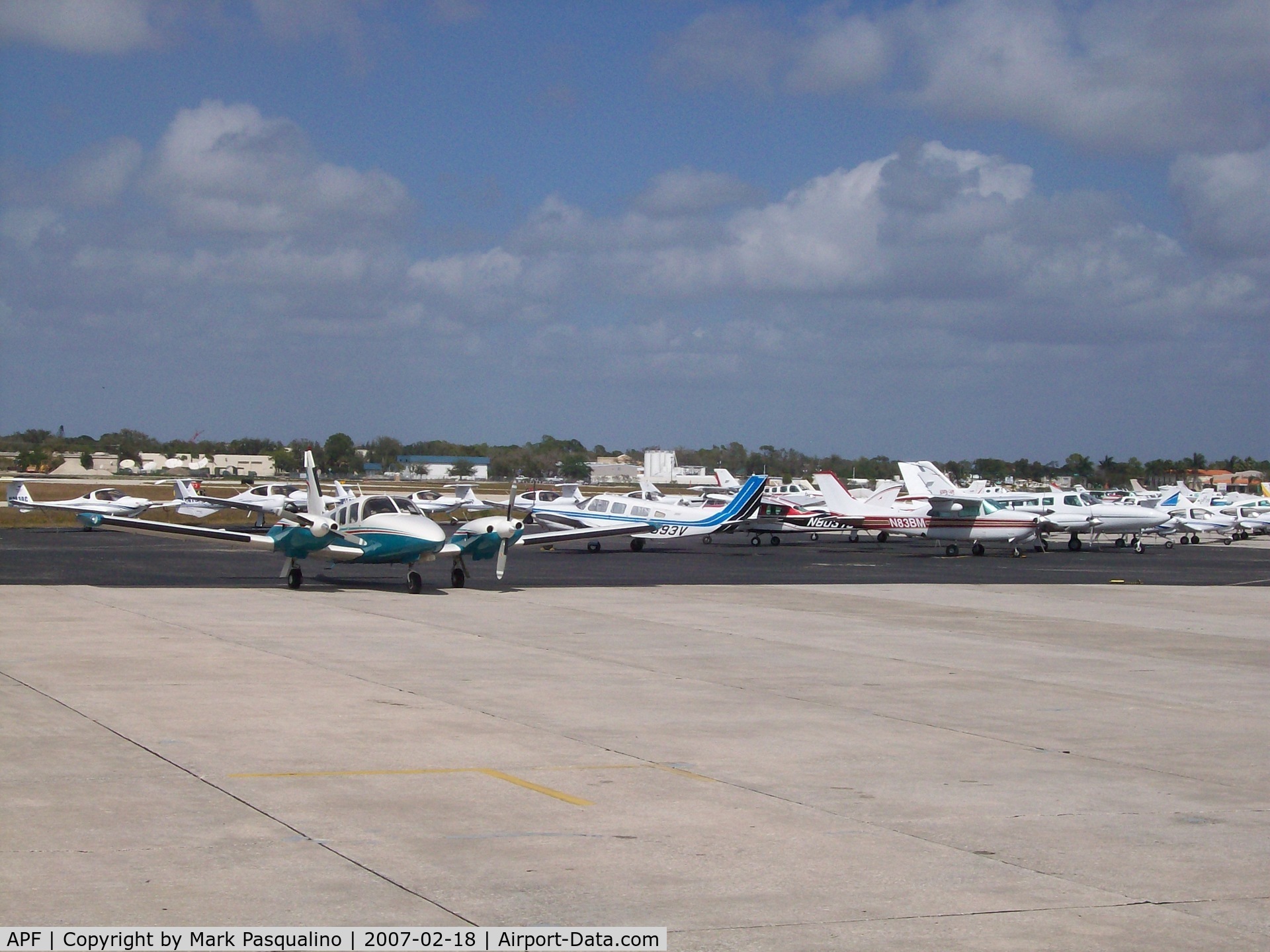 Naples Municipal Airport (APF) - Lightplane parking ramp