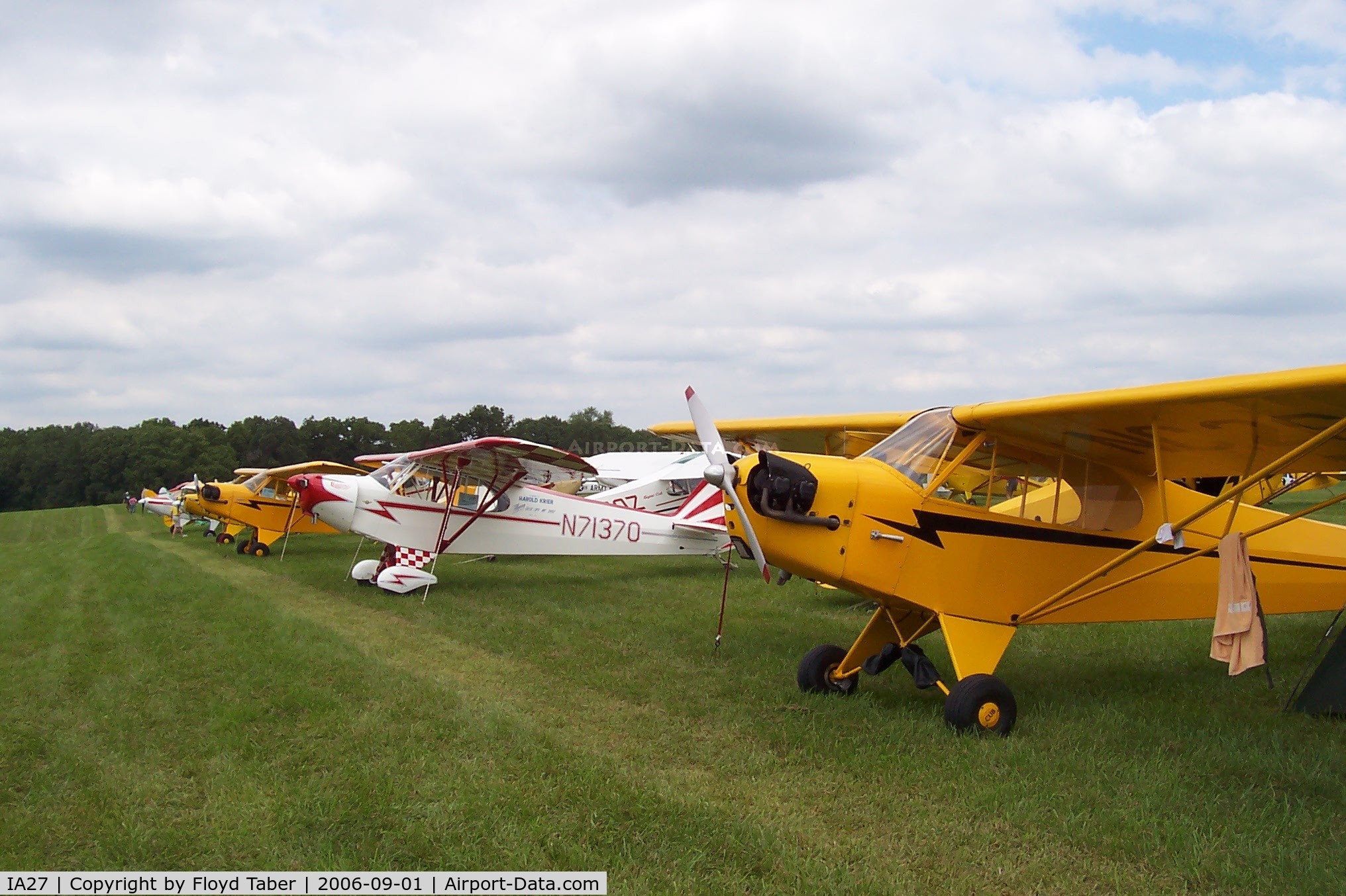 Antique Airfield Airport (IA27) - More of the Flight Line and Campers at Antique Field Fly In