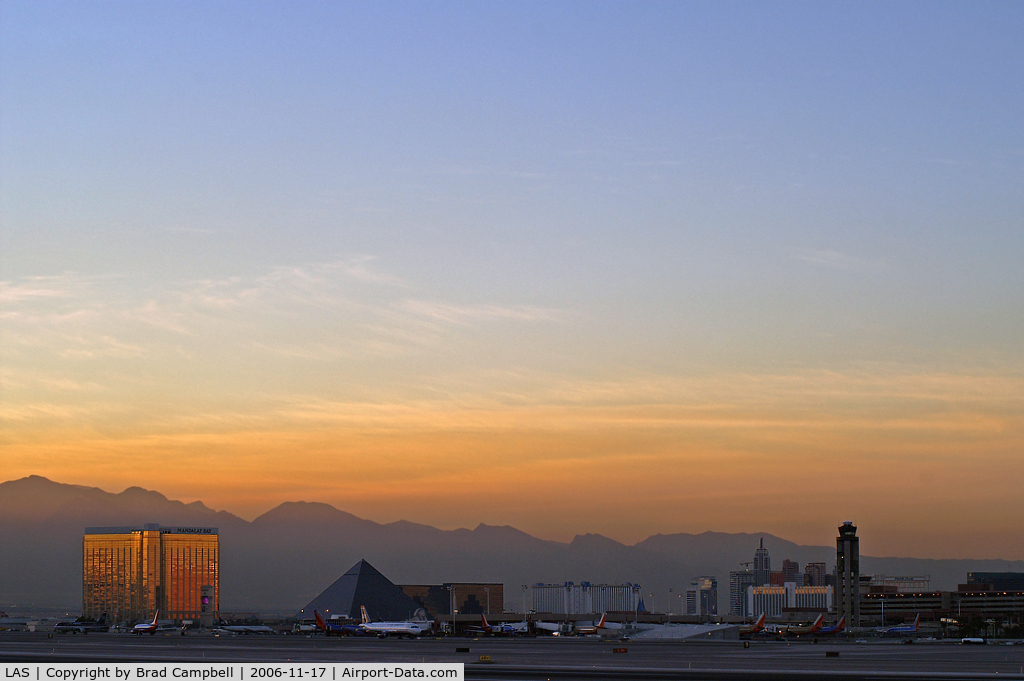 Mc Carran International Airport (LAS) - McCarran Airport as seen from the Sunset Viewing Area.