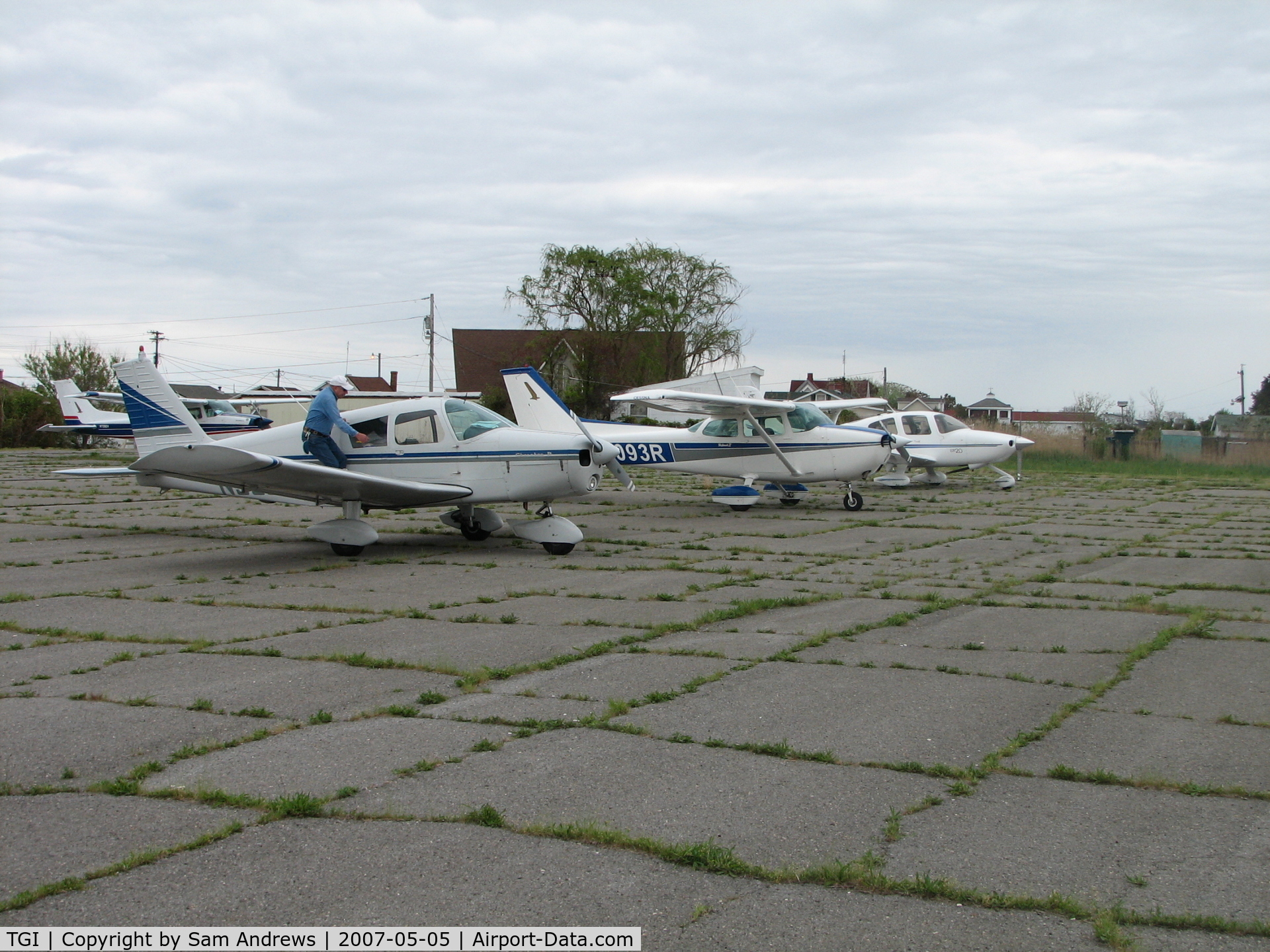 Tangier Island Airport (TGI) - Getting ready to go.