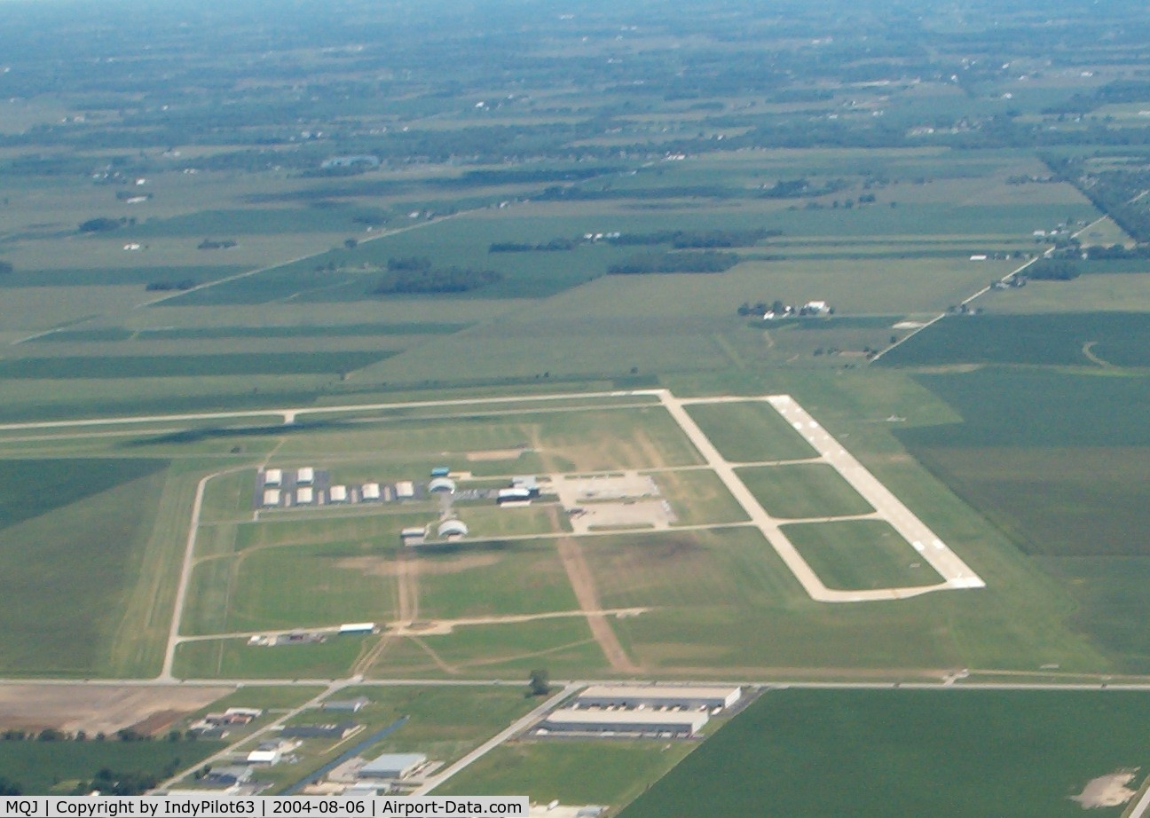 Indianapolis Regional Airport (MQJ) - Looking east towards the airfield and runway 7.