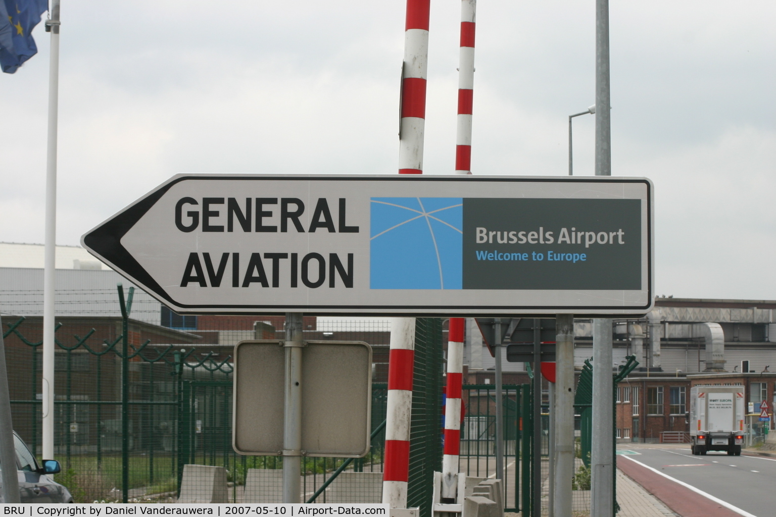 Brussels Airport, Brussels / Zaventem   Belgium (BRU) - to the parking area of ABELAG