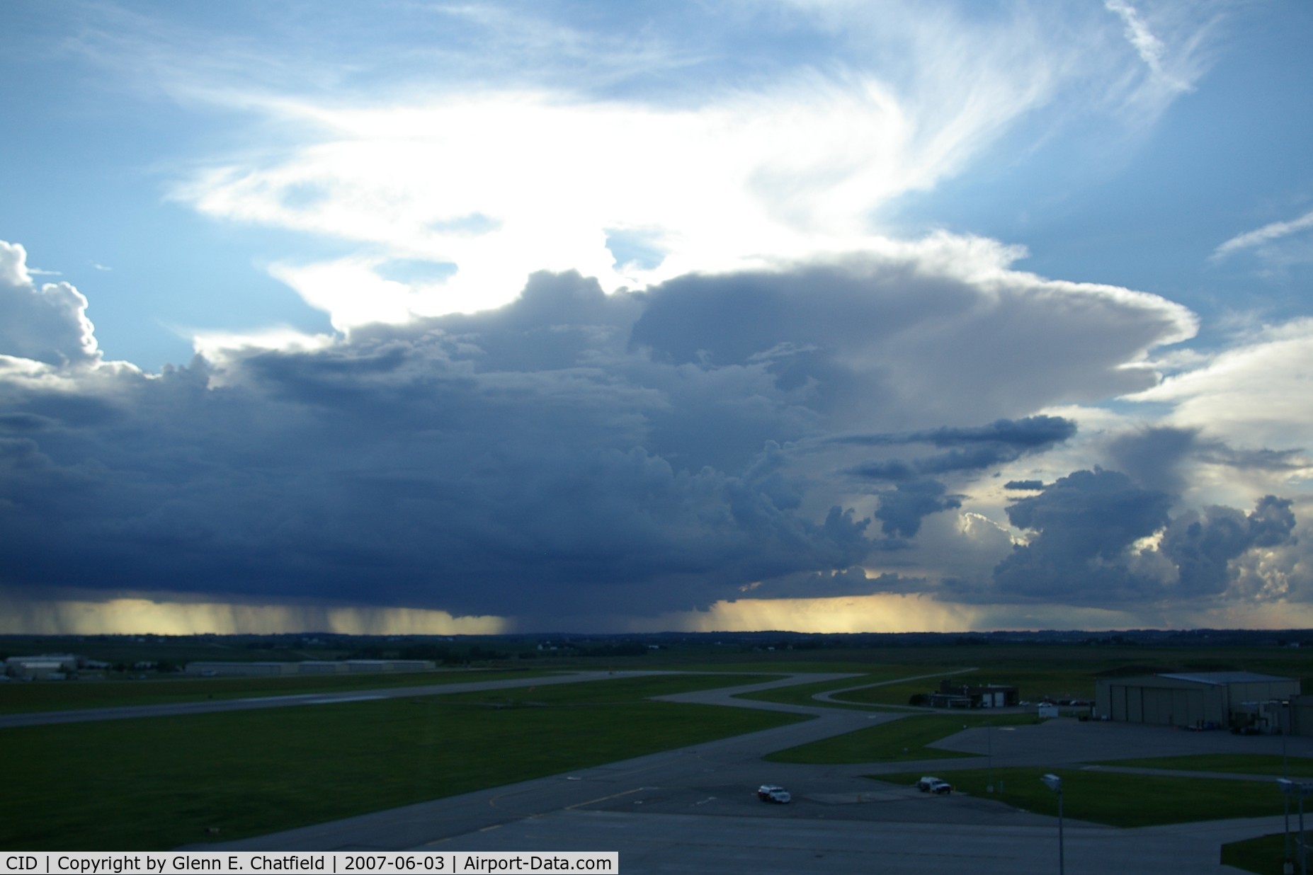 The Eastern Iowa Airport (CID) - Looking west, northwest
