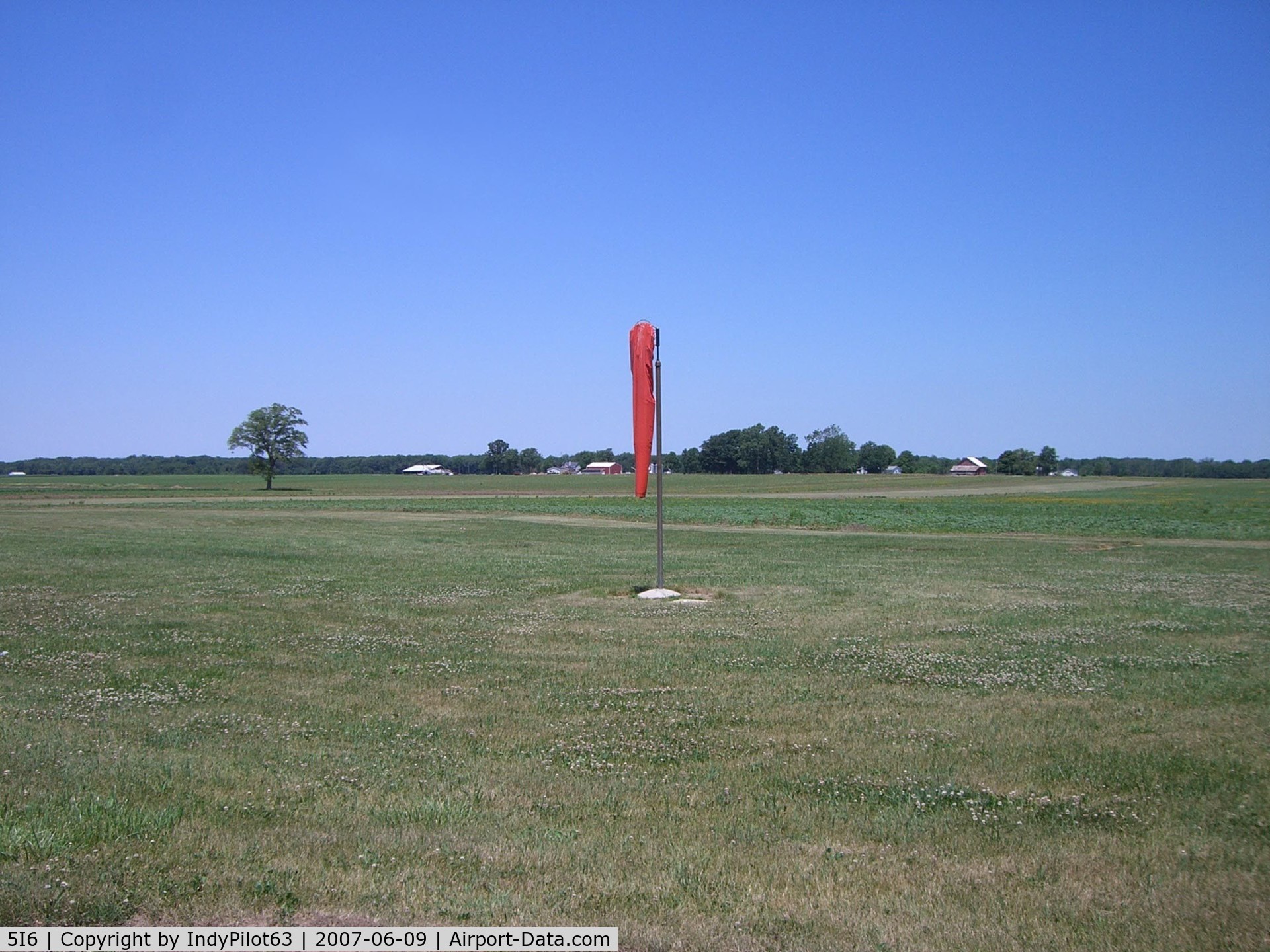 Galveston Airport (5I6) - Windsock next to the strip.