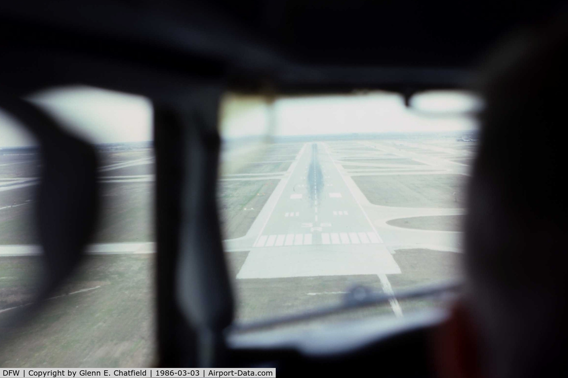 Dallas/fort Worth International Airport (DFW) - As seen from the jump seat of a Braniff B727