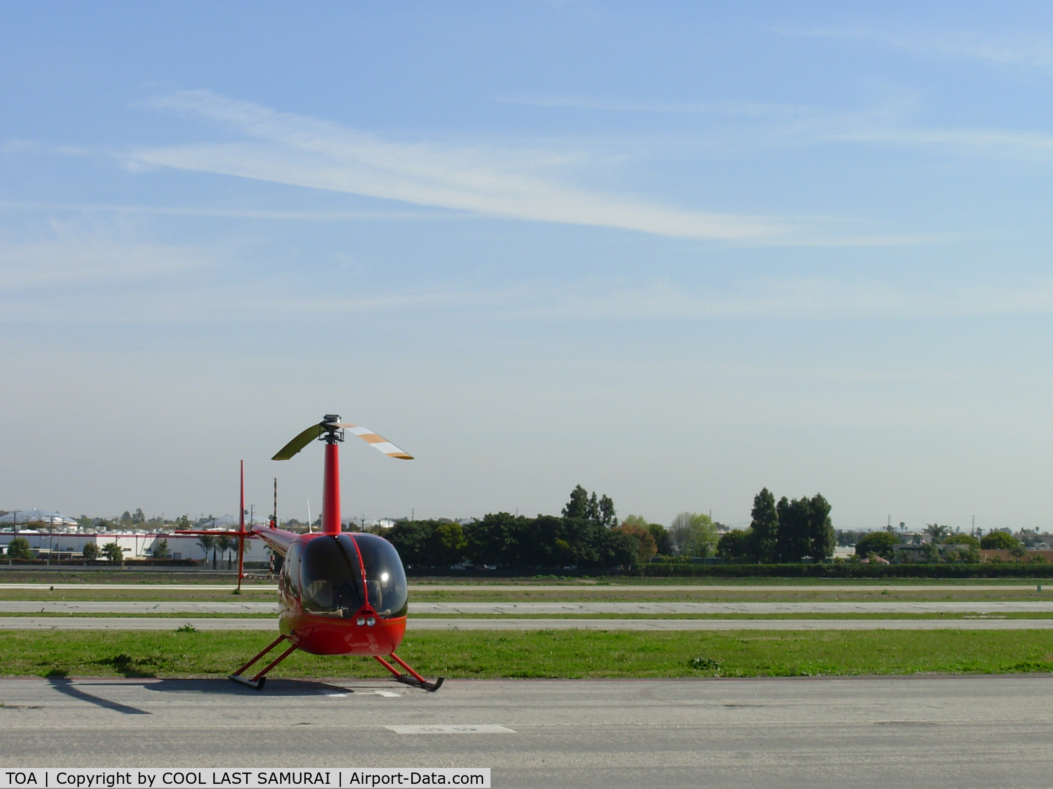 Zamperini Field Airport (TOA) - Robinson R44 on TOA Ramp