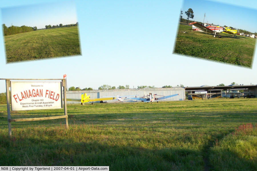 Flanagan Field Airport (N08) - Pvt. airport.  The dogs that greeted me were friendly.