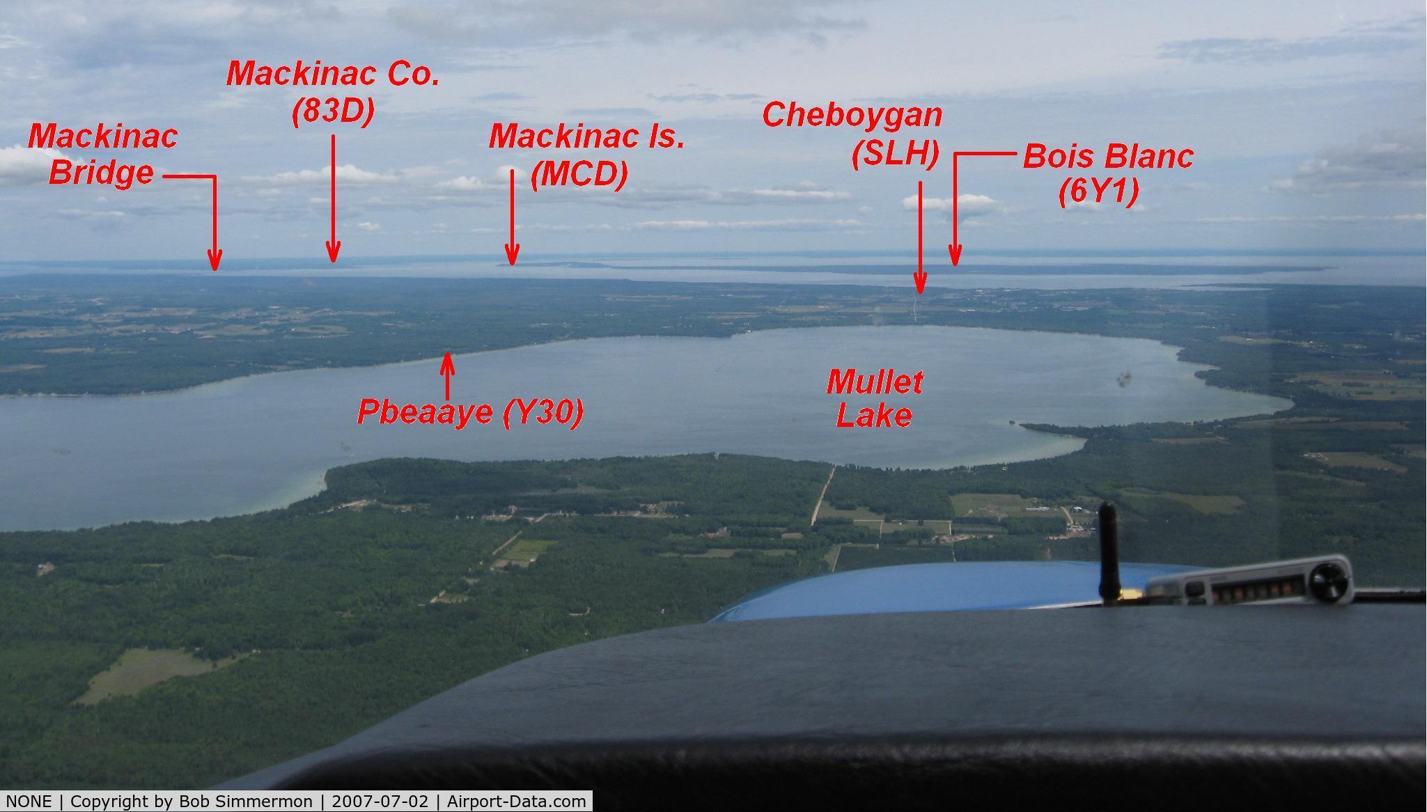 NONE Airport - Several northern Michigan aerodromes in close proximity.