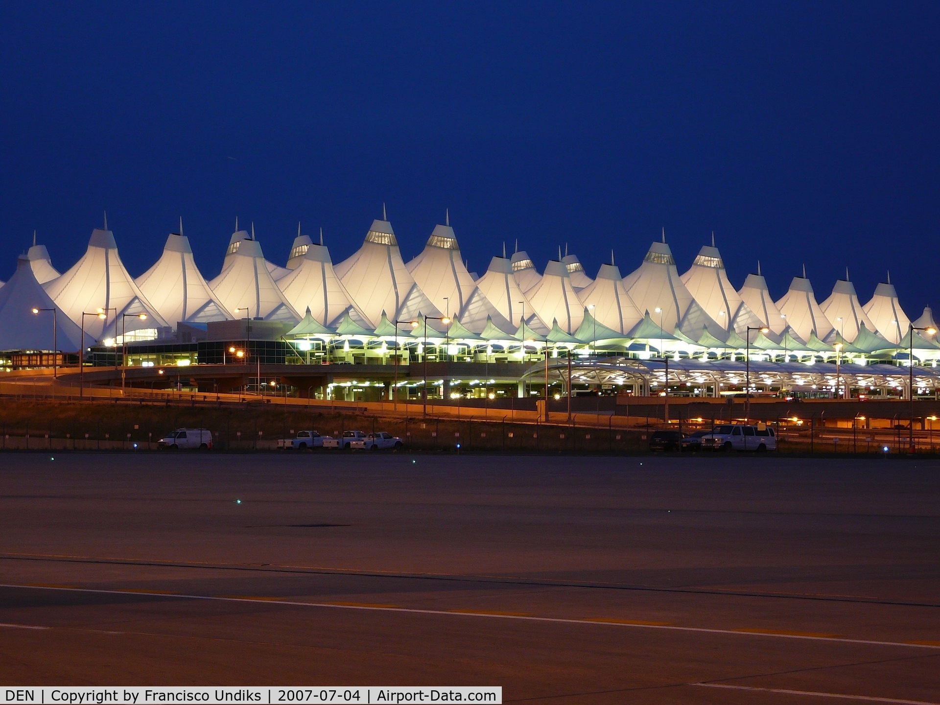 Denver International Airport (DEN) - Jeppesen Terminal at DIA view from west.