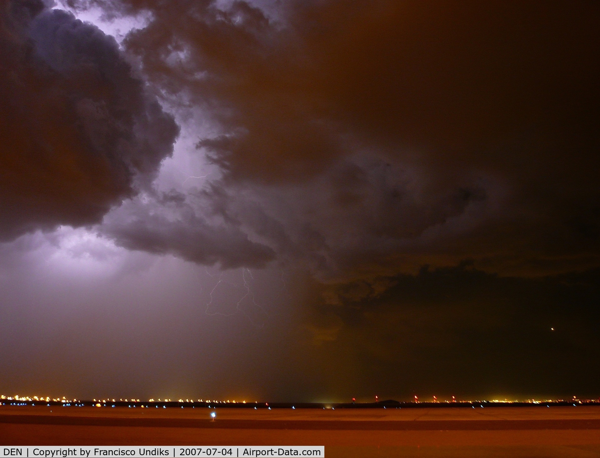 Denver International Airport (DEN) - Storm just west of DIA.
