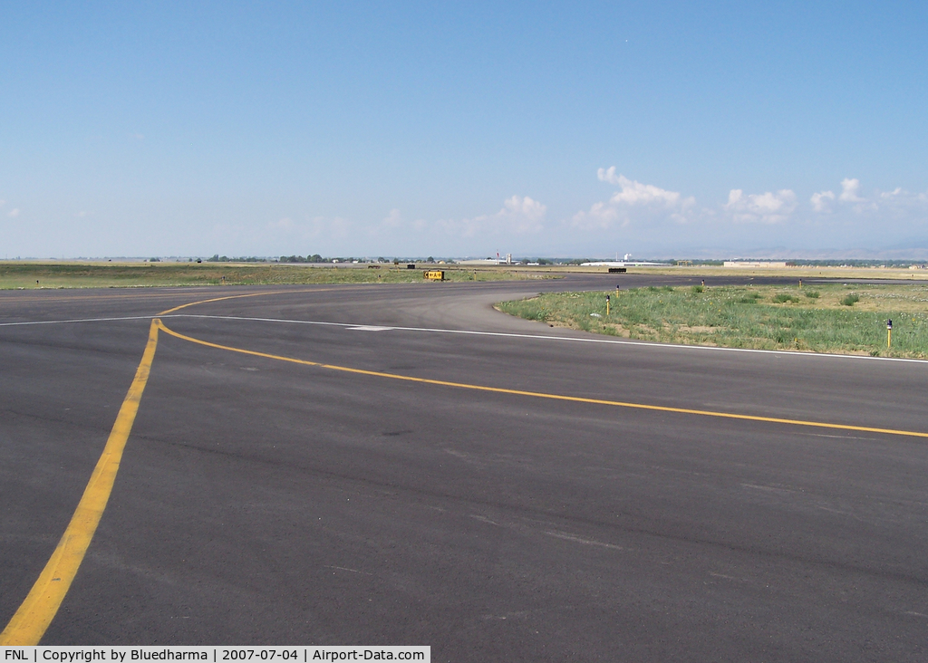 Fort Collins-loveland Municipal Airport (FNL) - View of taxi way...looking West