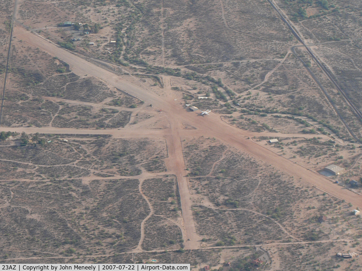 Moreton Airpark Airport (23AZ) - Moreton Airpark, near Wickenburg, AZ. The C-119 is N15501 from 
