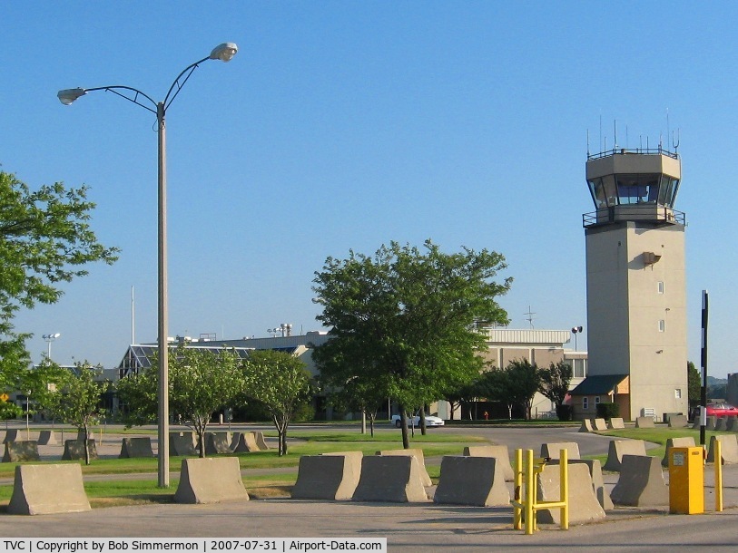 Cherry Capital Airport (TVC) - Control tower and former passenger terminal.