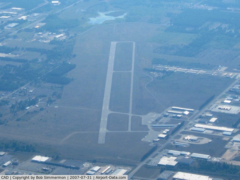 Wexford County Airport (CAD) - View from 5500' down RWY 25