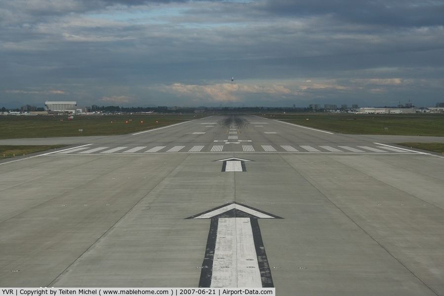 Vancouver International Airport, Vancouver, British Columbia Canada (YVR) - Aligned for take-off on runway 26L on board of flight KL682 (MD-11 PH-KCA) to Amsterdam