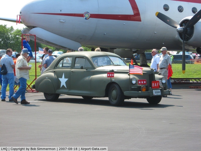 Fairfield County Airport (LHQ) - 1942 Packard and C54 at Wings of Victory - Lancaster, OH
