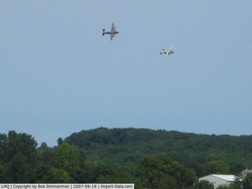 Fairfield County Airport (LHQ) - B24 Liberator and B25 Mitchell at Wings of Victory - Lancaster, OH