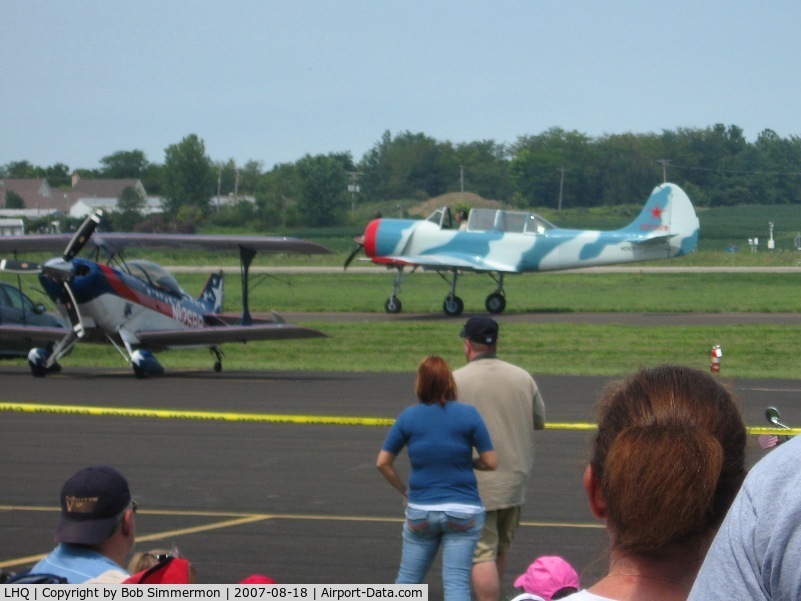 Fairfield County Airport (LHQ) - N21CY (82 Yak) at Wings of Victory Airshow - Lancaster, OH