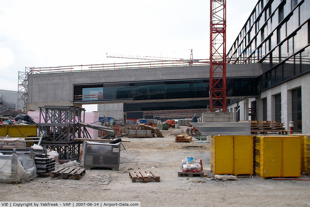 Vienna International Airport, Vienna Austria (VIE) - Terminal Skylink construction area