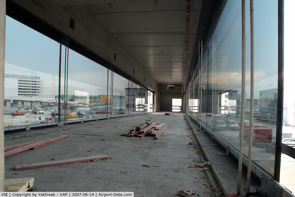 Vienna International Airport, Vienna Austria (VIE) - Terminal Skylink construction area