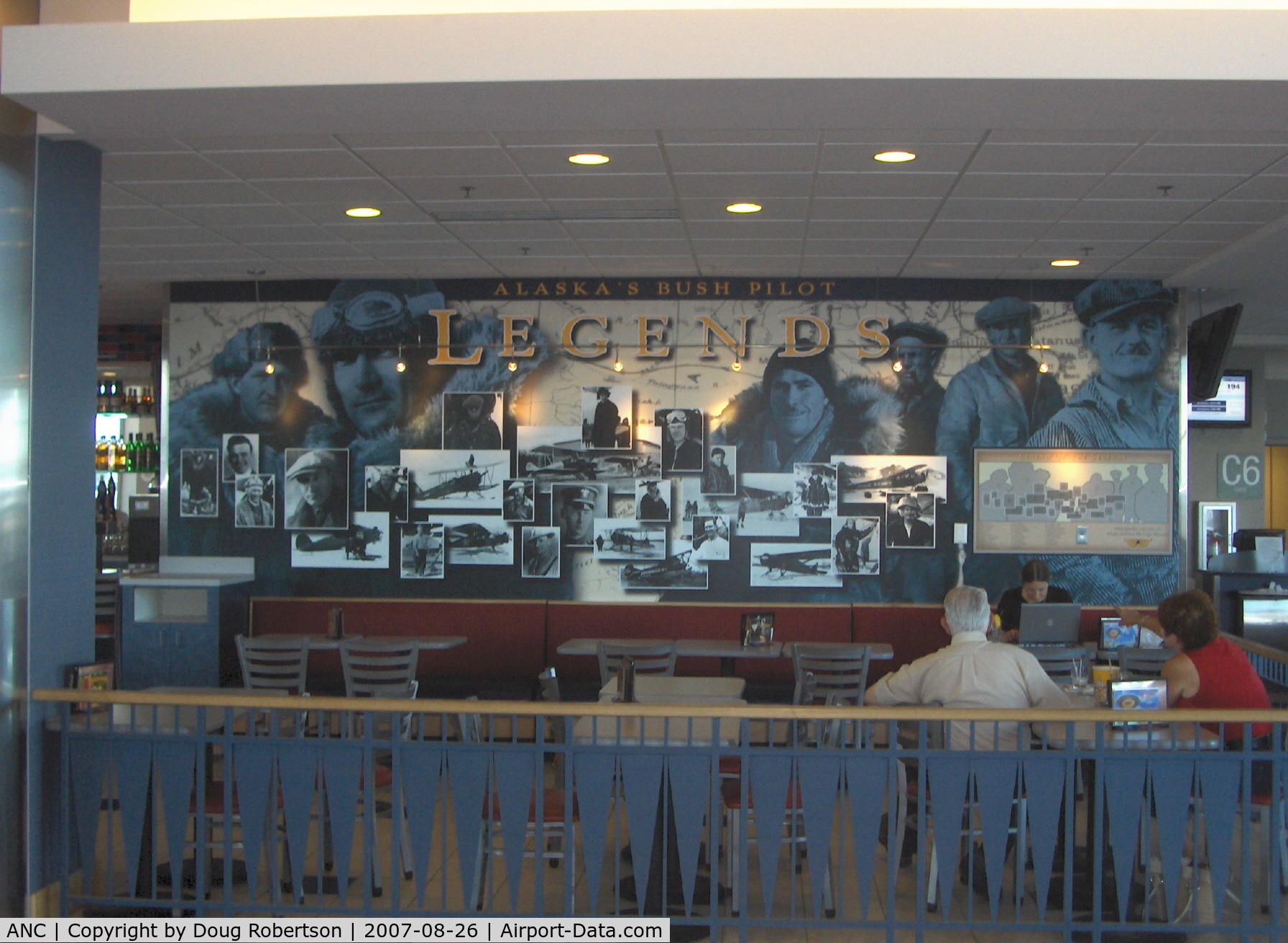 Ted Stevens Anchorage International Airport (ANC) - Honoring Alaska's Bush Pilot Legends-in South Terminal C Concourse