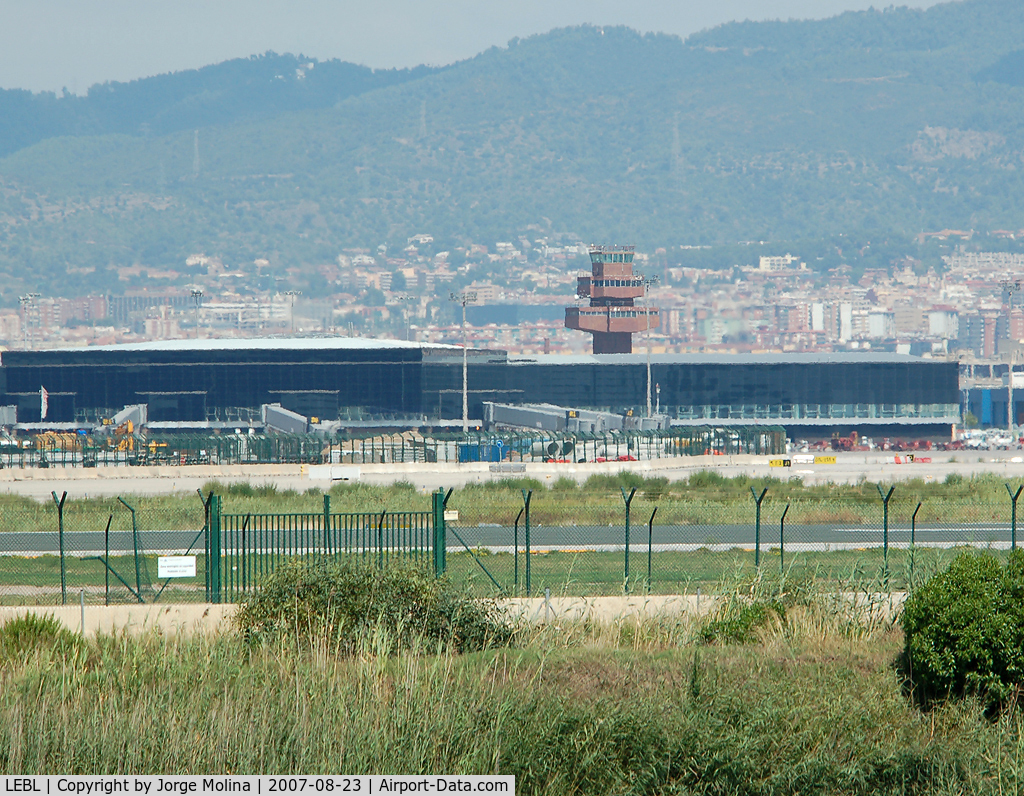 Barcelona International Airport, Barcelona Spain (LEBL) - BCN Airport - Terminal C, behind the old ATC Tower.