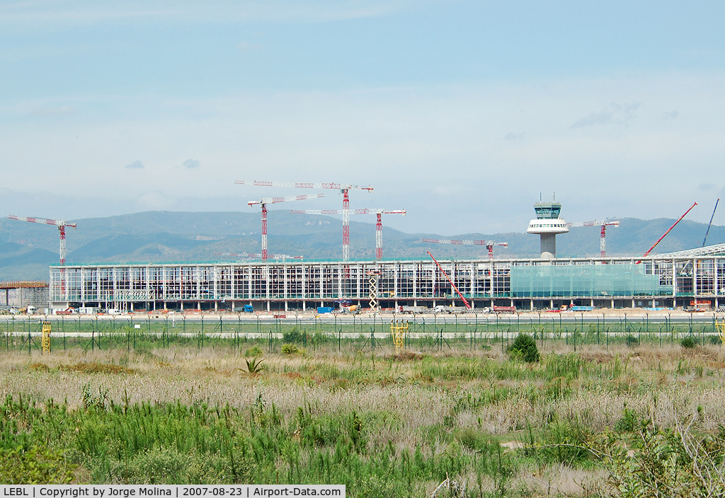 Barcelona International Airport, Barcelona Spain (LEBL) - Future south terminal, in construction.