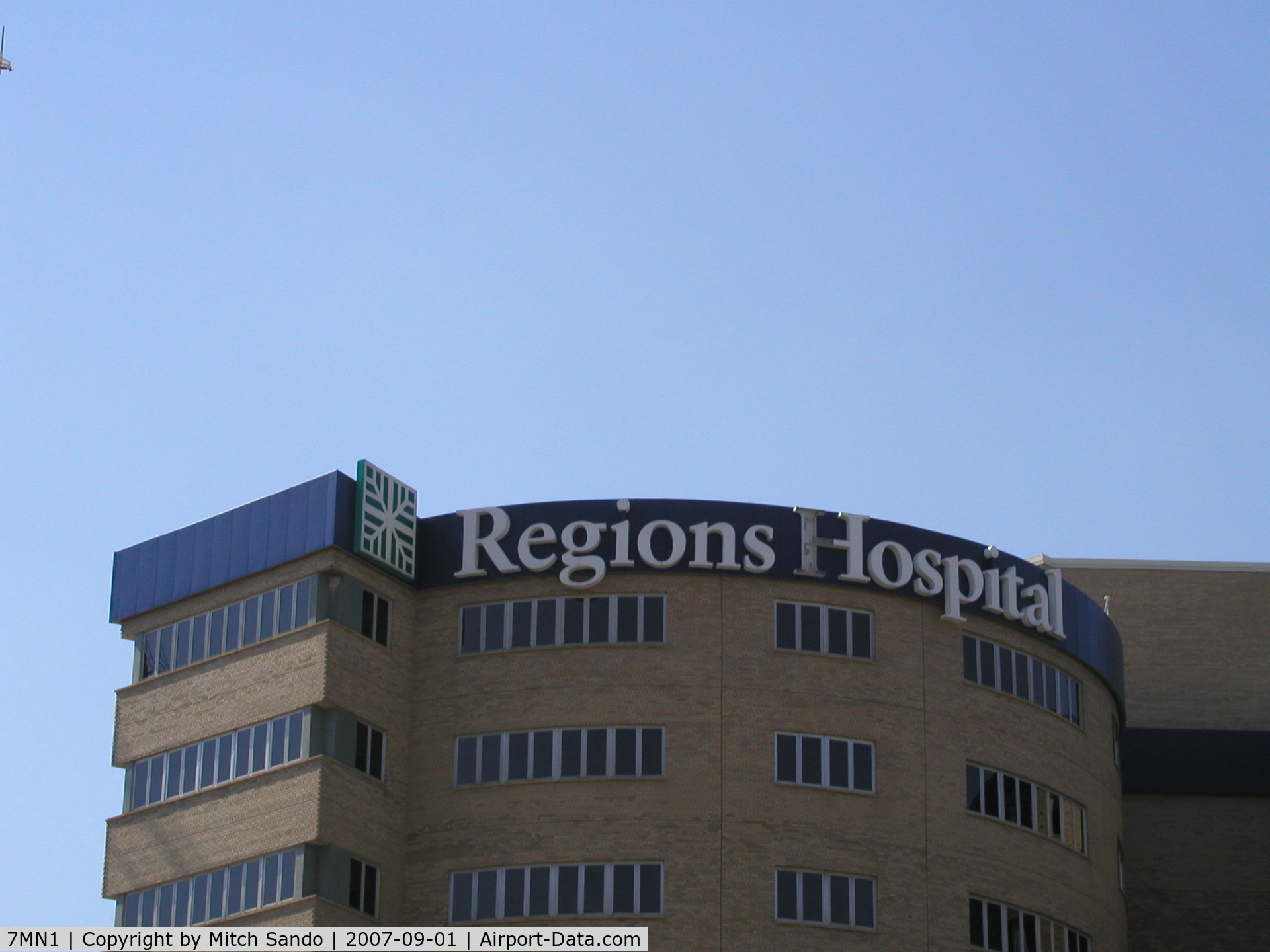 Regions Hospital Heliport (7MN1) - Region's Hospital in Downtown St. Paul, a Level I Trauma Center.