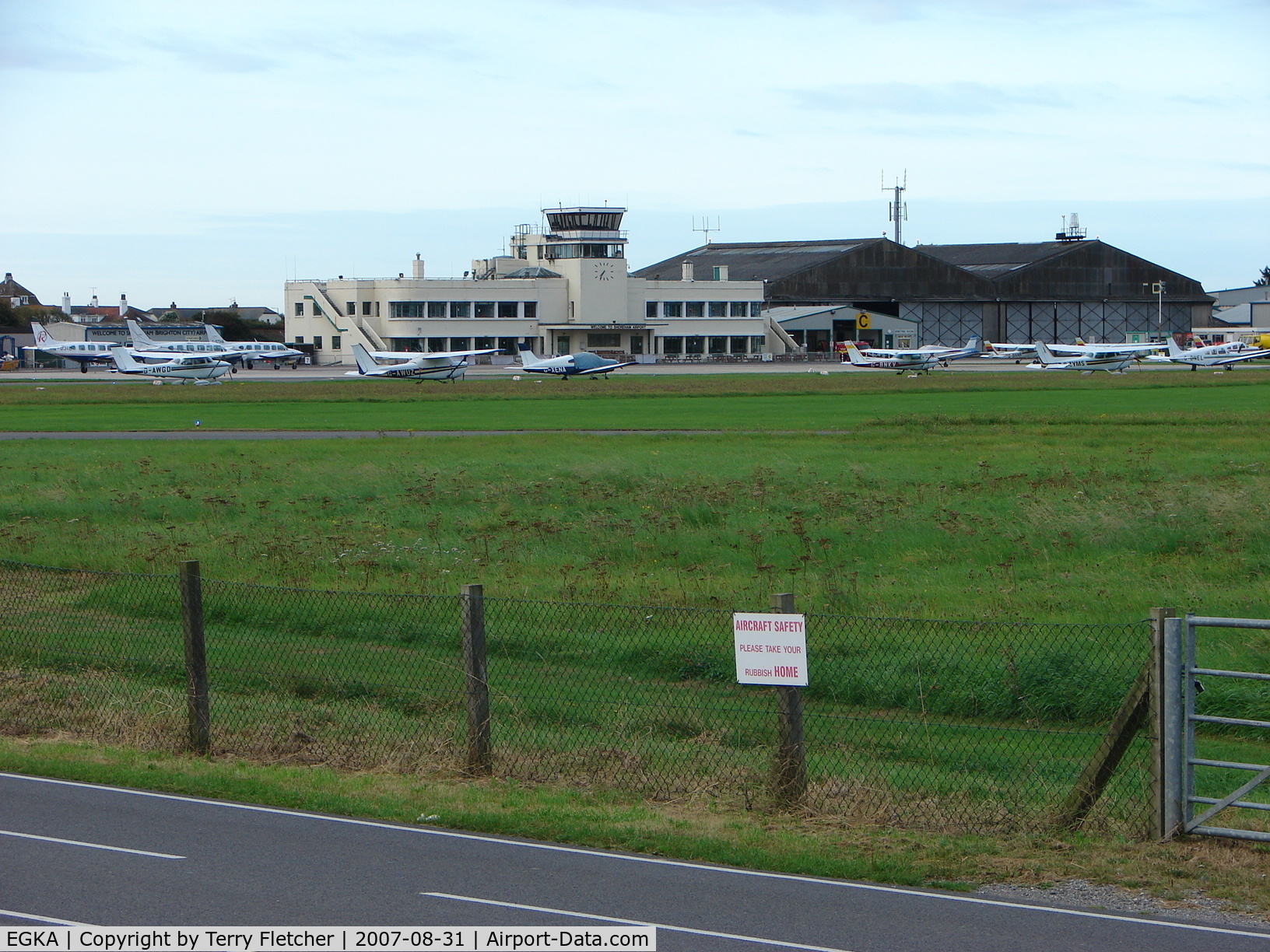 Shoreham Airport, Shoreham United Kingdom (EGKA) - Apron Side of Shoreham Airport