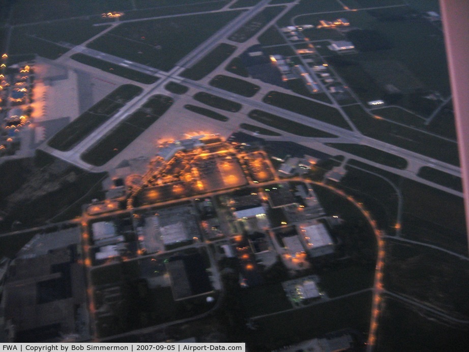 Fort Wayne International Airport (FWA) - From 4500' at early dawn