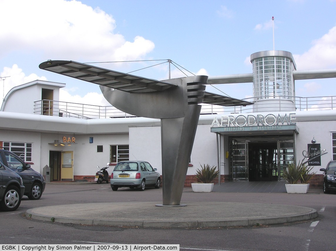 Sywell Aerodrome Airport, Northampton, England United Kingdom (EGBK) - Entrance to Airport Hotel at Sywell