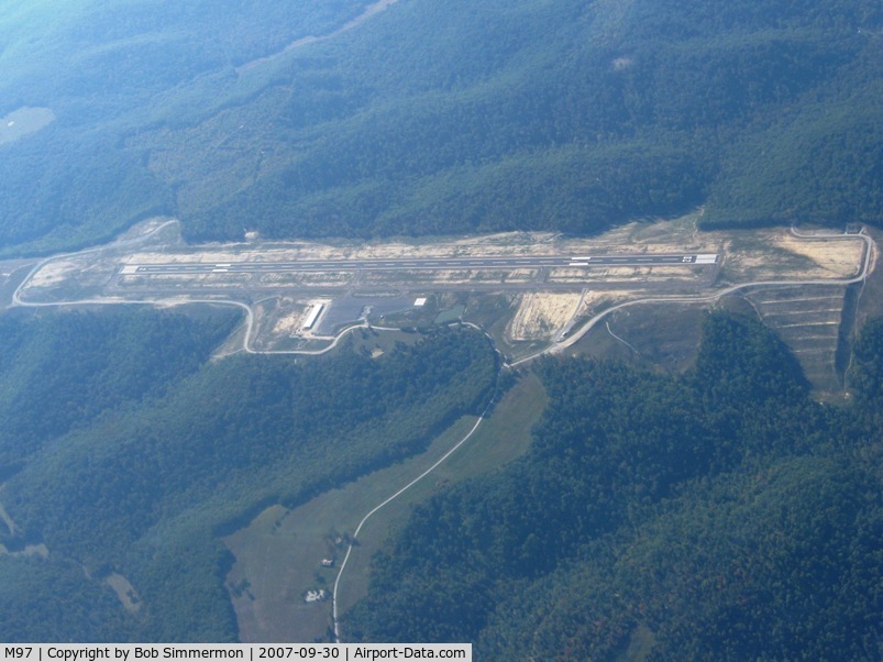 Morehead-rowan County Clyde A. Thomas Regional Airport (M97) - New airport from 8000'