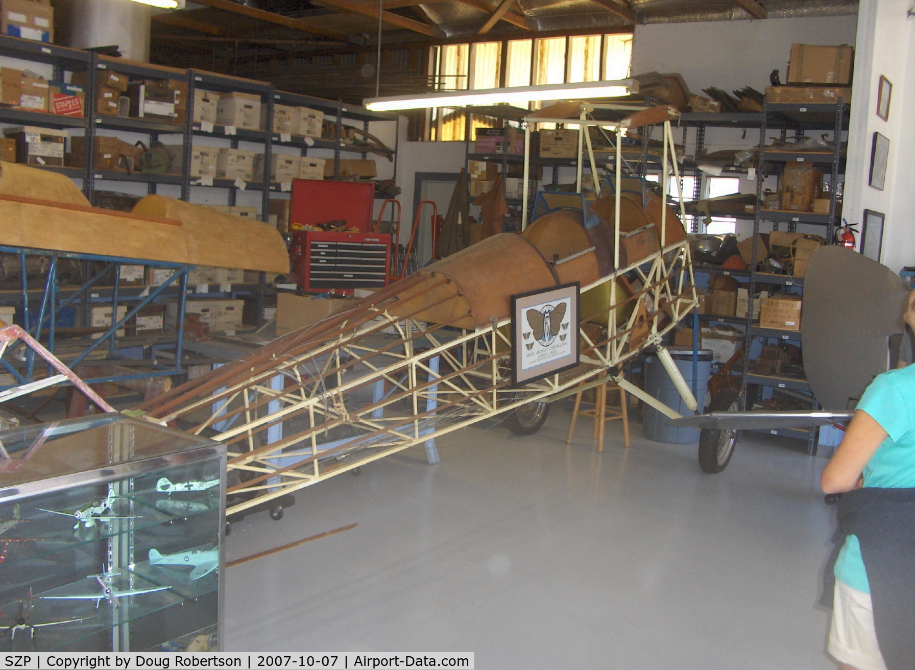 Santa Paula Airport (SZP) - More DeHavilland Gipsy Moth and Tiger Moth parts in David Watson Museum Hangar