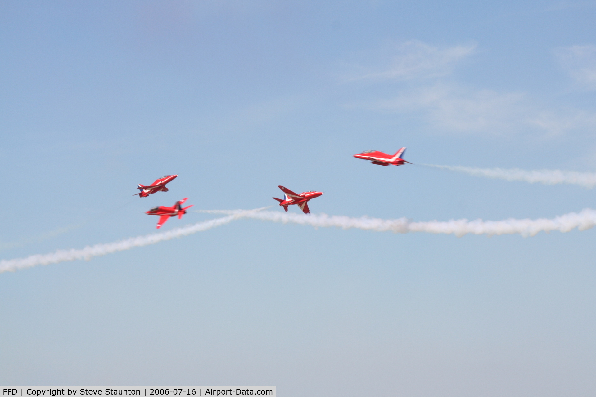 RAF Fairford Airport, Fairford, England United Kingdom (FFD) - The Red Arrows at Royal International Air Tattoo 2006