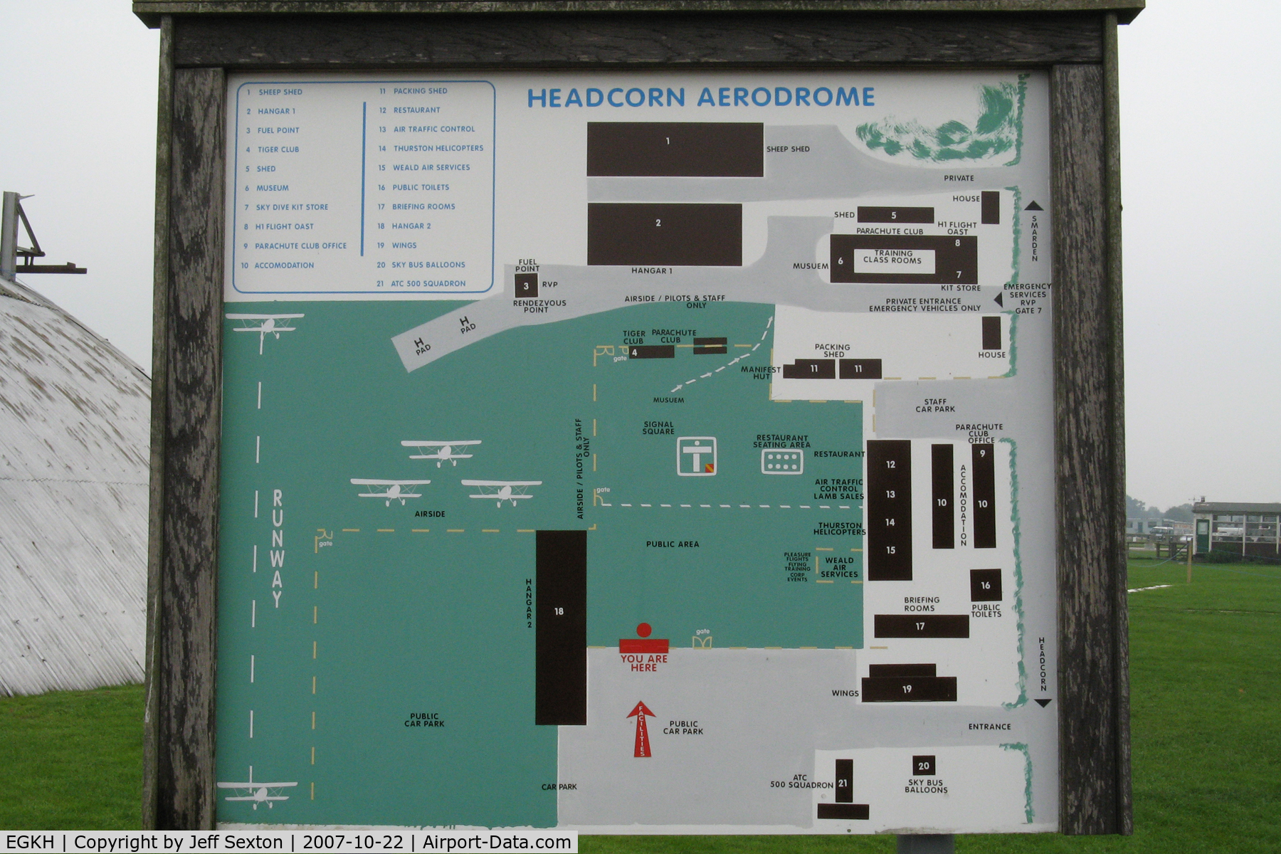 Lashenden/Headcorn Airport, Maidstone, England United Kingdom (EGKH) - Lashenden/Headcorn Information Board