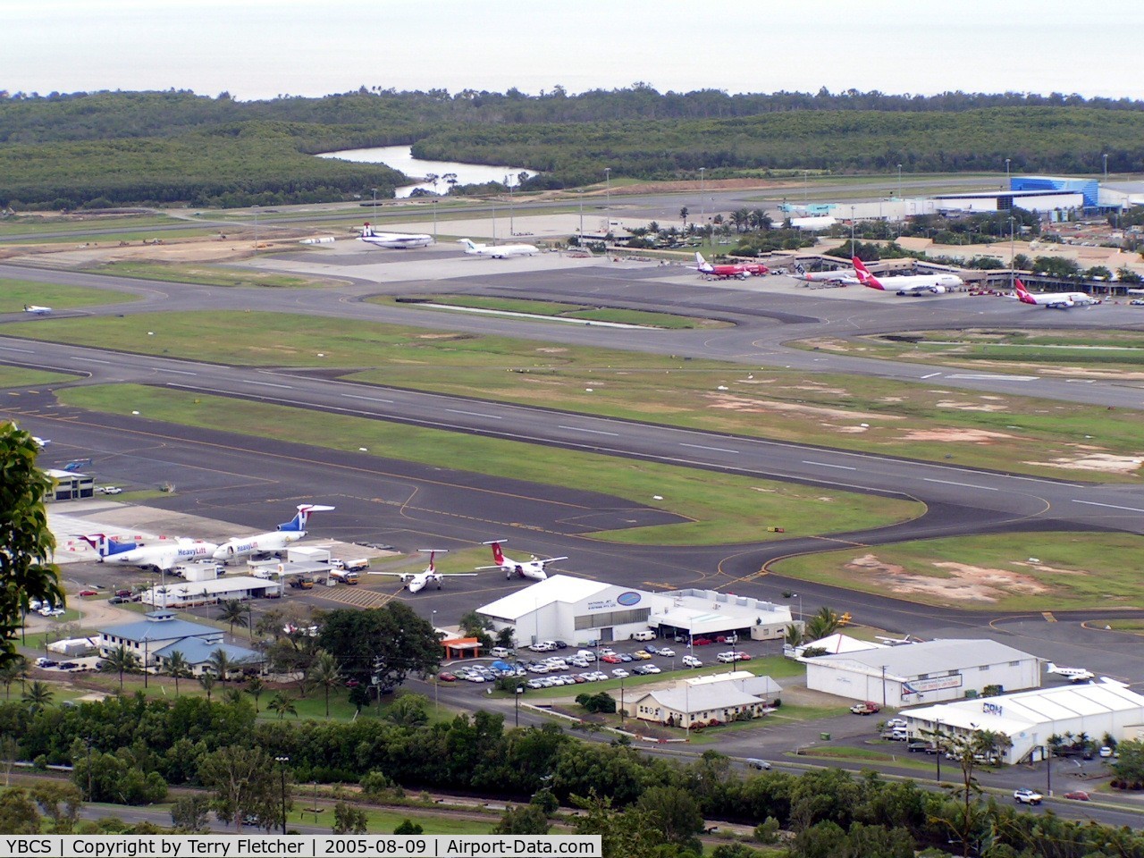 Cairns International Airport, Cairns, Queensland Australia (YBCS) - View from the adjacent Mountain park