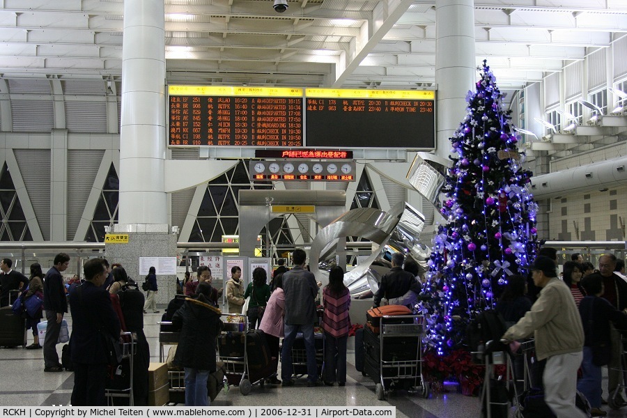 Kaohsiung International Airport, Kaohsiung City Taiwan (RCKH) - Departure Hall after Christmas