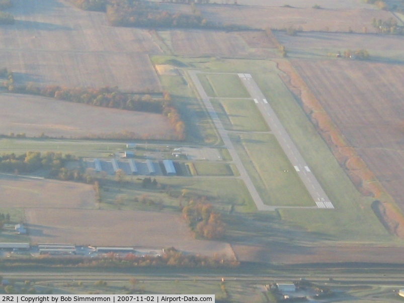 Hendricks County-gordon Graham Fld Airport (2R2) - From 4500' on a frosty fall morning