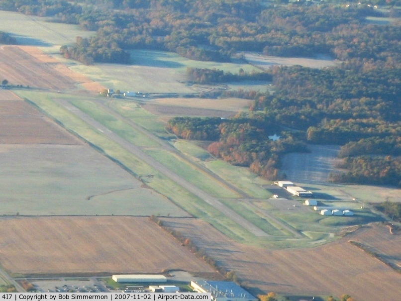 Putnam County Airport (4I7) - From 4500' on a frosty fall morning