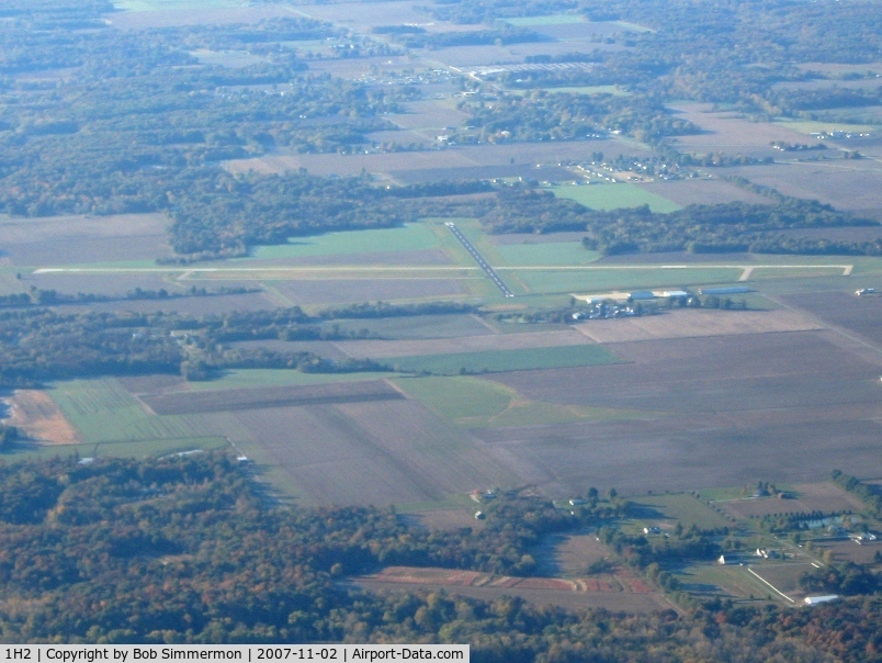 Effingham County Memorial Airport (1H2) - Looking south from 4500'