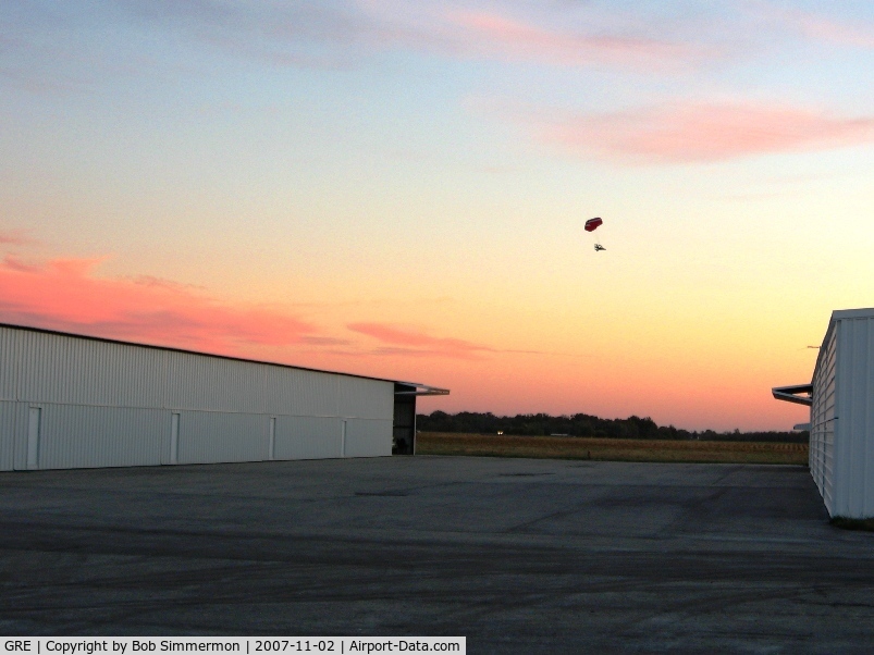 Greenville Airport (GRE) - Powered parachute enjoying a nice fall evening.